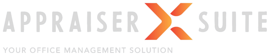 Appraiser X Suite Logo and tagline with transparent background